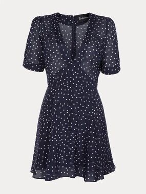 Realisation Par Navy Star Print Mini Dress Ozzie